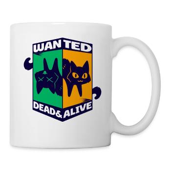 Physique Quantique Nerd Mort + Vivant Schrödingers - Mug blanc - blanc - Droite