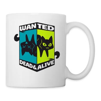 Physique Quantum Nerd Dead Alive Le chat de Schrödinger - Mug blanc - blanc - Droite