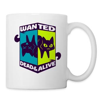 Physique Quantum Nerd Dead Alive Le chat de Schrödinger - Mug blanc - blanc - Droite