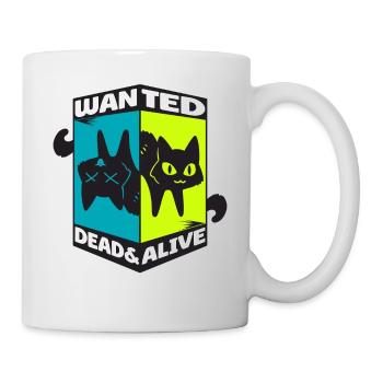 Physique Quantum Nerd Dead Alive Le chat de Schrödinger - Mug blanc - blanc - Droite