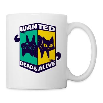 Physique Quantum Nerd Dead Alive Le chat de Schrödinger - Mug blanc - blanc - Droite
