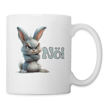 Drôle de lapin avec le dicton Basse-Autriche - Mug blanc - blanc - Droite