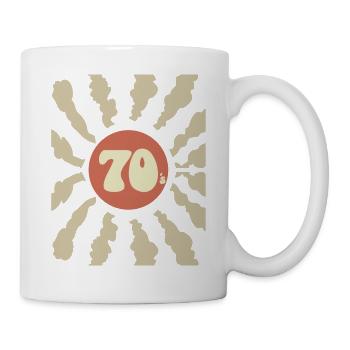 vintage des années 70 - Mug blanc - blanc - Droite