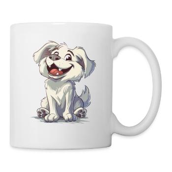 Akbash Geschenk | Cartoon Artwork - Tasse - Weiß - Rechts