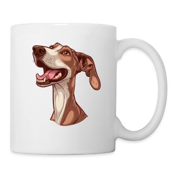 Azawakh Geschenk | Cartoon Artwork - Tasse - Weiß - Rechts