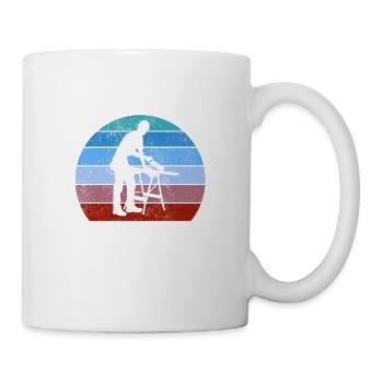 charpentier, charpentier, menuisier, charpentier, - Mug blanc - blanc - Droite