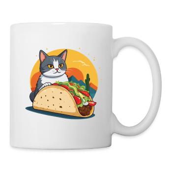 Taco Cat Cinco De Mayo Conception esthétique drôle - Mug blanc - blanc - Droite