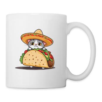 Taco Cat Cinco De Mayo Aesthetic Streetwear - Mug - white - Right