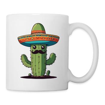 Cactus Fiesta Vacances Mexicaines Drôle - Mug blanc - blanc - Droite