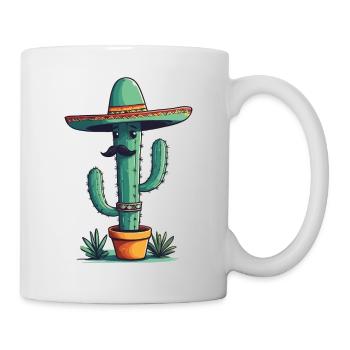 Cactus Fiesta Drôle De Vacances Mexicaines - Mug blanc - blanc - Droite