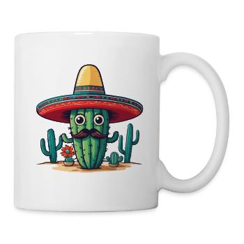 Cactus Fiesta Cactus avec Sombrero Cinco de Mayo - Mug blanc - blanc - Droite