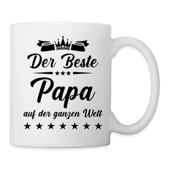 Le meilleur papa du monde entier - Mug blanc - blanc - Droite