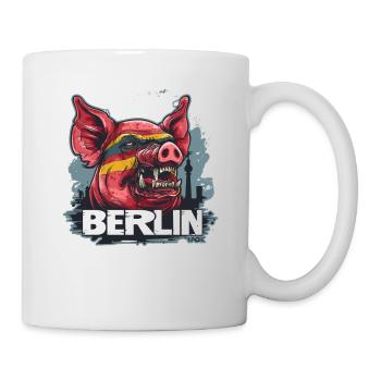 Berlin Schwein - Tasse - Weiß - Rechts