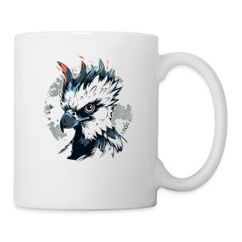 Raven, a fearsome harpy - Mug - white - Right