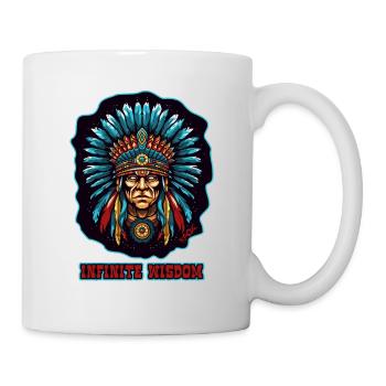 Unendliche Weisheit amerikanischer Ureinwohner - Tasse - Weiß - Rechts