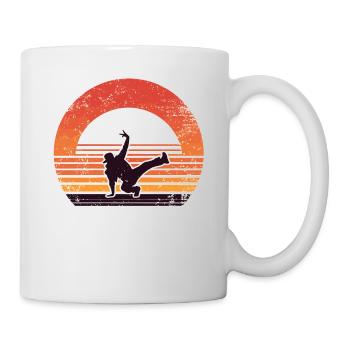 Retro Sunset Dancing Dance Dancer - Mug - white - Right