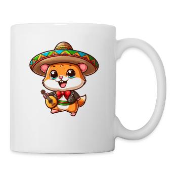 Cinco de Mayo Hamster: Süßer Mariachi-Gitarrist - Tasse - Weiß - Rechts