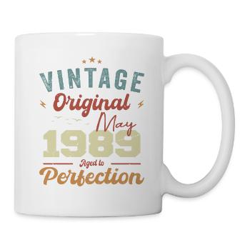Mai 1989 Geburtstag Mai 1989 Geschenk Mai 1989 - Tasse - Weiß - Rechts