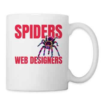 Vogelspinne Tarantula Terraristik Amphibie Spinne - Tasse - Weiß - Rechts
