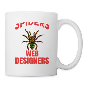 Vogelspinne Tarantula Terraristik Amphibie Spinne - Tasse - Weiß - Rechts