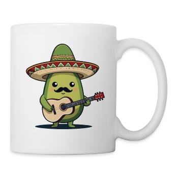 Avocado Mariachi Mexiko Gitarren Fiesta - Tasse - Weiß - Rechts
