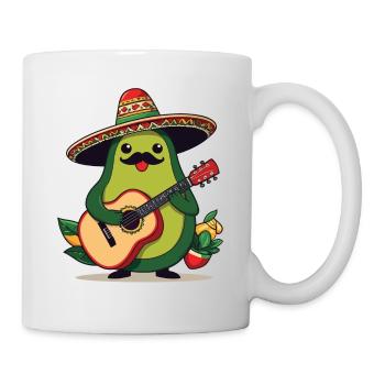 Avocat Mexicain Mariachi Guitariste - Mug blanc - blanc - Droite