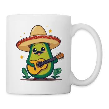 Avocado Mexican Mariachi Guitar Fiesta - Mug - white - Right