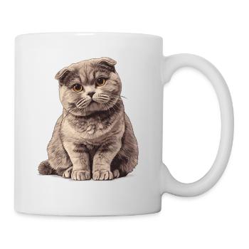 Scottish Fold Kitten Scottish Fold Cat - Mug - white - Right