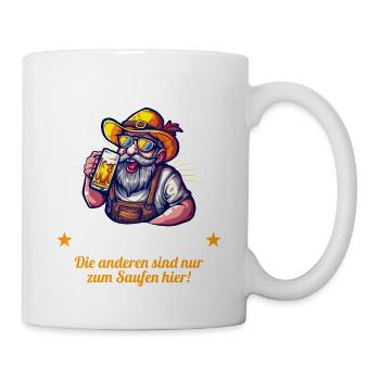 Der Hässliche heiratet JGA Junggesellenabschied - Tasse - Weiß - Rechts