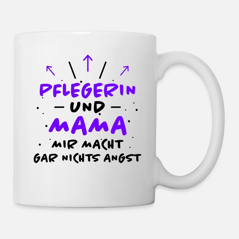 Pflegerin Spruch Pflegekraft Pflegerin Geschenk - Tasse - Weiß