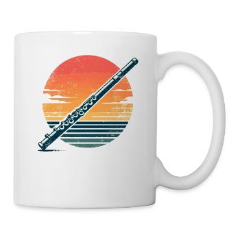 Flute Music Marching Band Orchestra Flutist - Mug - white - Right