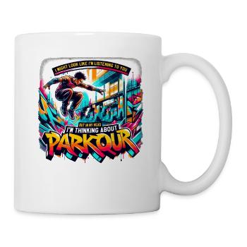 Parkour Free Running Springen Freerunning - Tasse - Weiß - Rechts