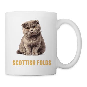 Scottish Fold Kätzchen Scottish Fold Katze - Tasse - Weiß - Rechts