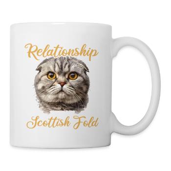Scottish Fold Kätzchen Scottish Fold Katze - Tasse - Weiß - Rechts