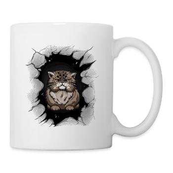 Katze Hauskatze Katzen Kinder - Tasse - Weiß - Rechts