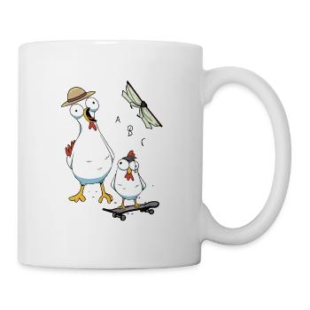 Chickens School Enrollment First Grade Child - Mug - white - Right