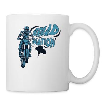 Pilotes de Supermotard Braap Nation Motorcycle Racing - Mug blanc - blanc - Droite