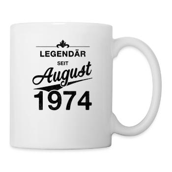 50th Birthday Legendary since August 1974 Vintage - Mug - white - Right
