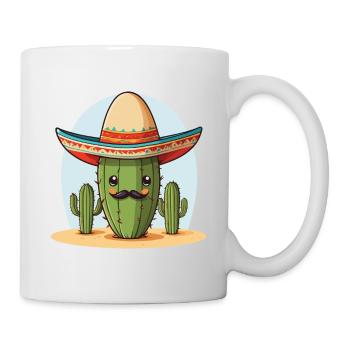 Cactus Fiesta Drôle De Vacances Mexicaines - Mug blanc - blanc - Droite