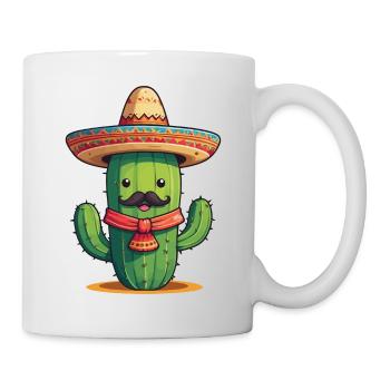 Cactus Fiesta Drôle De Vacances Mexicaines - Mug blanc - blanc - Droite