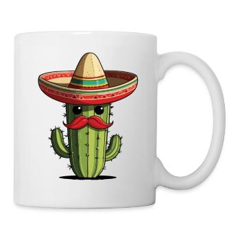 Cactus Fiesta Vacances Mexicaines Drôle - Mug blanc - blanc - Droite