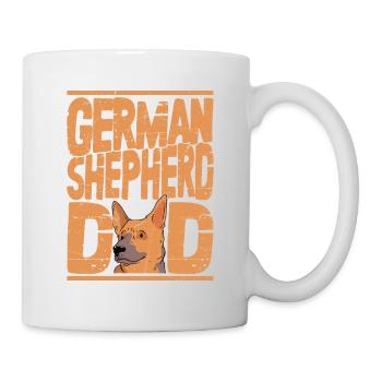 German Shepherd Dad Puppy Breeder Dog Owner - Tasse - Weiß - Rechts