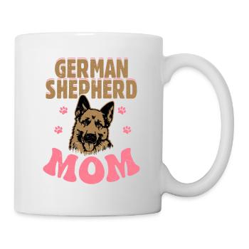 German Shepherd Mom Puppy Breeder Dog Owner - Tasse - Weiß - Rechts