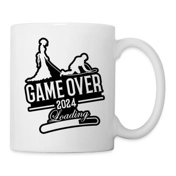 Hochzeit Loading 2024 Game Over - Tasse - Weiß - Rechts