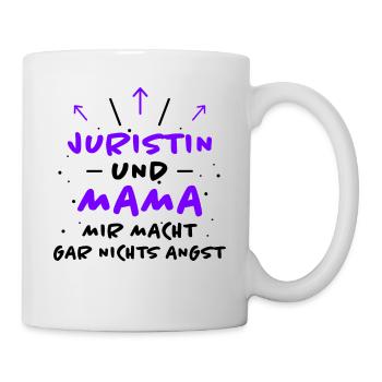 Juristin Spruch Jura Lustiges Juristin Geschenk - Tasse - Weiß - Rechts