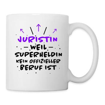 Juristin Spruch Jura Lustiges Juristin Geschenk - Tasse - Weiß - Rechts