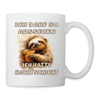 Sloth I May Look Like I Had Night - Mug - white - Right