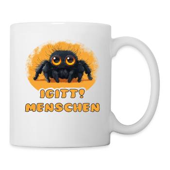 Funny yuck! Humans Spider - Mug - white - Right