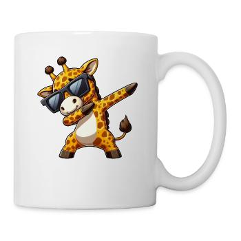Cool zebra dab: Stylish with sunglasses - Mug - white - Right