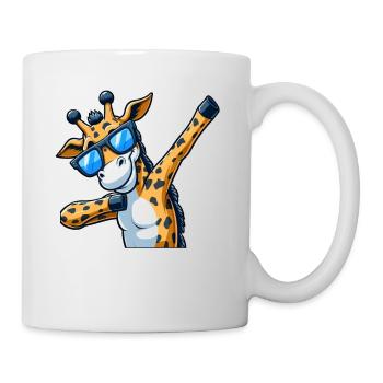 Cool zebra with sunglasses: dabbing style - Mug - white - Right